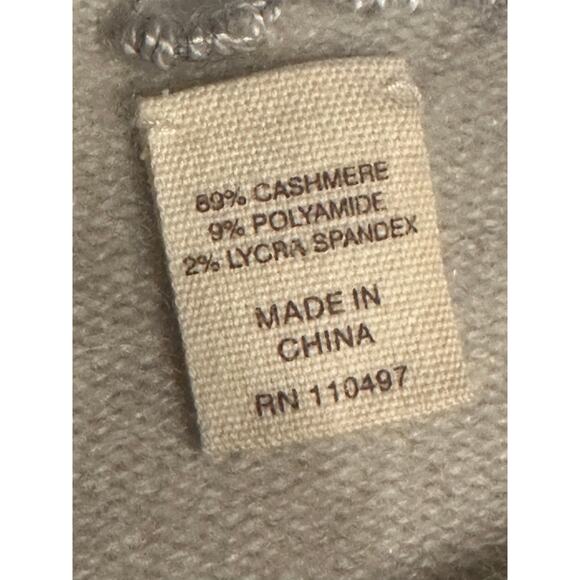 Inhabit Womens Cashmere Sweater Size M Gray Pullover Crew Neck Hi-Low Hem Casual - Picture 5 of 8